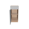 Modernform Cabinet Matte White 15" W X 34 1/2" H X 21" D Base 1 Door/1 Drawer