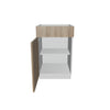 Modernform Cabinet Walnut 21" W X 34 1/2" H X 21" D Base 1 Door/1 Drawer