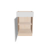 Modernform Cabinet Gloss White 21" W X 34 1/2" H X 21" D Base 1 Door/1 Drawer