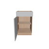 Modernform Cabinet Matte White 21" W X 34 1/2" H X 21" D Base 1 Door/1 Drawer