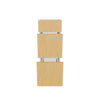 Modernform Cabinet Natural Oak 12" W X 34 1/2" H X 21" D Vanity Base with 3 Drawers