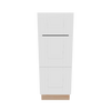 Modernform Cabinet White Shaker 12" W X 34 1/2" H X 21" D Vanity Base with 3 Drawers