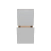 Modernform Cabinet Matte White 15" W X 34 1/2" H X 21" D Vanity Base with 2 Drawers