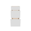 Modernform Cabinet Gloss White 15" W X 34 1/2" H X 21" D Vanity Base with 3 Drawers