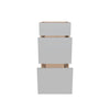 Modernform Cabinet Matte White 15" W X 34 1/2" H X 21" D Vanity Base with 3 Drawers