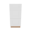 Modernform Cabinet White Shaker 15" W X 34 1/2" H X 21" D Vanity Base with 3 Drawers