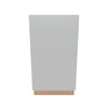 Modernform Cabinet Matte White 18" W X 34 1/2" H X 21" D Vanity Base with 2 Drawers