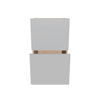 Modernform Cabinet Matte White 18" W X 34 1/2" H X 21" D Vanity Base with 2 Drawers