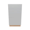 Modernform Cabinet Matte White 18" W X 34 1/2" H X 21" D Vanity Base with 3 Drawers
