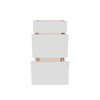 Modernform Cabinet Gloss White 18" W X 34 1/2" H X 21" D Vanity Base with 3 Drawers
