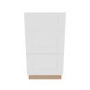 Modernform Cabinet White Shaker 18" W X 34 1/2" H X 21" D Vanity Base with 3 Drawers