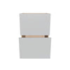 Modernform Cabinet Matte White 21" W X 34 1/2" H X 21" D Vanity Base with 2 Drawers