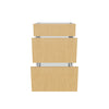 Modernform Cabinet Natural Oak 21" W X 34 1/2" H X 21" D Vanity Base with 3 Drawers