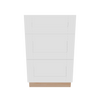 Modernform Cabinet White Shaker 21" W X 34 1/2" H X 21" D Vanity Base with 3 Drawers