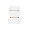 Modernform Cabinet White Shaker 21" W X 34 1/2" H X 21" D Vanity Base with 3 Drawers