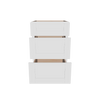 Modernform Cabinet White Shaker 21" W X 34 1/2" H X 21" D Vanity Base with 3 Drawers