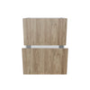 Modernform Cabinet Walnut 24" W X 34 1/2" H X 21" D Vanity Base with 2 Drawers