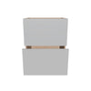 Modernform Cabinet Matte White 24" W X 34 1/2" H X 21" D Vanity Base with 2 Drawers