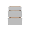 Modernform Cabinet Matte White 24" W X 34 1/2" H X 21" D Vanity Base with 3 Drawers