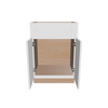 Modernform Cabinet White Shaker 24" W X 34 1/2" H X 21" D Sink Base 2 Doors/1 False Front