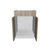 Modernform Cabinet Walnut 24" W X 34 1/2" H X 21" D Vanity Sink Base 2 Doors/1 False Front