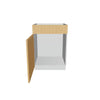 Modernform Cabinet Natural Oak 24" W X 34 1/2" H X 21" D Vanity Sink Base 1 Doors/1 False Front