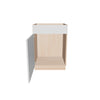 Modernform Cabinet Gloss White 24" W X 34 1/2" H X 21" D Vanity Sink Base 1 Doors/1 False Front