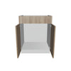 Modernform Cabinet Walnut 27" W X 34 1/2" H X 21" D Vanity Sink Base 2 Doors/1 False Front