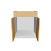 Modernform Cabinet Natural Oak 27" W X 34 1/2" H X 21" D Vanity Sink Base 2 Doors/1 False Front
