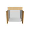 Modernform Cabinet Natural Oak 30" W X 34 1/2" H X 21" D Vanity Sink Base 2 Doors/1 False Front