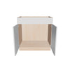 Modernform Cabinet Gloss White 33" W X 34 1/2" H X 21" D Vanity Sink Base 2 Doors/1 False Front