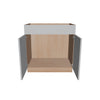 Modernform Cabinet Matte White 33" W X 34 1/2" H X 21" D Vanity Sink Base 2 Doors/1 False Front