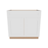 Modernform Cabinet White Shaker 36" W X 34 1/2" H X 21" D Sink Base 2 Doors/1 False Front