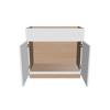 Modernform Cabinet White Shaker 36" W X 34 1/2" H X 21" D Sink Base 2 Doors/1 False Front