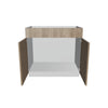 Modernform Cabinet Walnut 36" W X 34 1/2" H X 21" D Vanity Sink Base 2 Doors/1 False Front