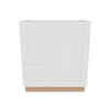 Modernform Cabinet White Shaker 30" W X 34 1/2" H X 21" D Combo Cabinet w/2 Drawers