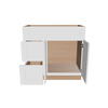 Modernform Cabinet White Shaker 36" W X 34 1/2" H X 21" D Combo Cabinet w/2 Drawers