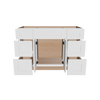 Modernform Cabinet White Shaker 48" W X 34 1/2" H X 21" D Combo Cabinet 2 Doors/6 Drawers/1 False Front