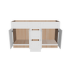 Modernform Cabinet White Shaker 60" W X 34 1/2" H X 21" D Combo Cabinet 4 Doors/3 Drawers/2 False Front