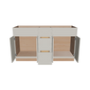 Modernform Cabinet Slim Dove White 60" W X 34 1/2" H X 21" D Combo Cabinet 2 Doors/6 Drawers/1 False Front