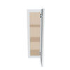 J&K White Shaker S8 Single Door Wall Cabinet - 09" W x 30" H