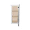 J&K White Shaker S8 Single Door Wall Cabinet - 12" W x 30" H