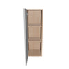 Modernform Cabinet Matte White 12" W X 36" H X 12" D Single Door Wall Cabinet