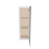 J&K White Shaker S8 Single Door Wall Cabinet - 12" W x 36" H