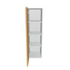 Modernform Cabinet Natural Oak 12" W X 42" H X 12" D Single Door Wall Cabinet