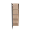 Modernform Cabinet Matte White 12" W X 42" H X 12" D Single Door Wall Cabinet