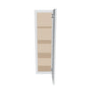 J&K White Shaker S8 Single Door Wall Cabinet - 12" W x 42" H