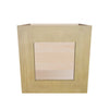 Modernform Cabinet Natural Shaker 15" W X 15" H X 12" D Single Glass Door Wall Cabinet