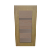Modernform Cabinet Natural Shaker 15" W X 30" H X 12" D Single Glass Door Wall Cabinet
