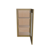 Modernform Cabinet Natural Shaker 15" W X 30" H X 12" D Single Glass Door Wall Cabinet